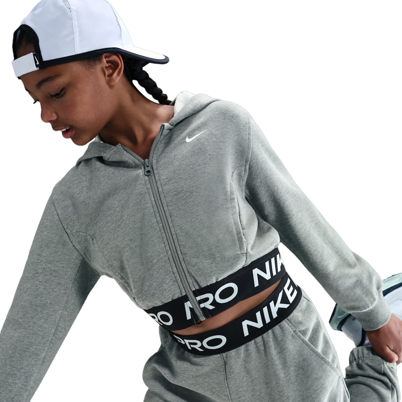 Nike NP Dri-FIT Full-Zip Fleece Hoodie Image 1 of 5. Tap to open photo gallery.