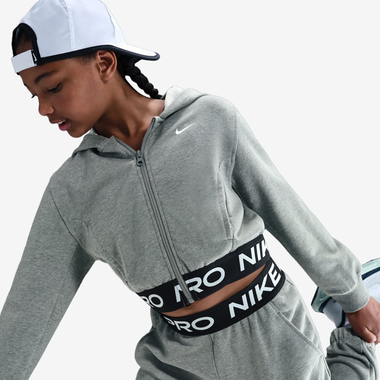 Nike NP Dri-FIT Full-Zip Fleece Hoodie Image 1 of 5. Tap to open photo gallery.