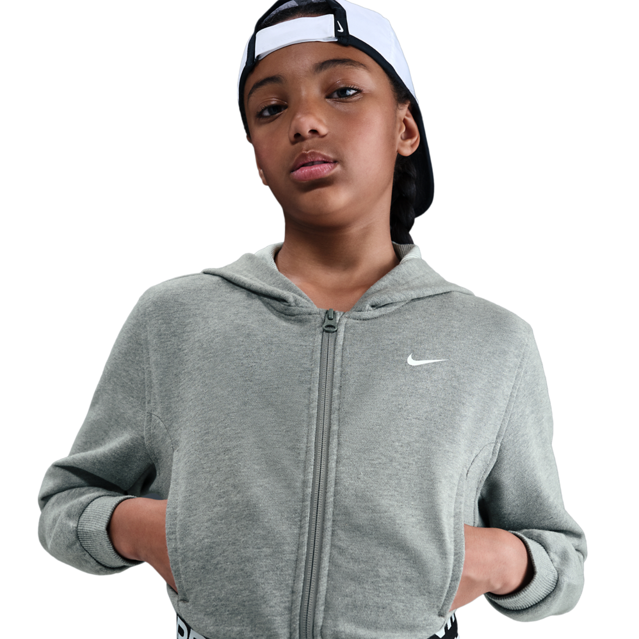 Nike NP Dri-FIT Full-Zip Fleece Hoodie Image 3 of 5. Tap to open photo gallery.