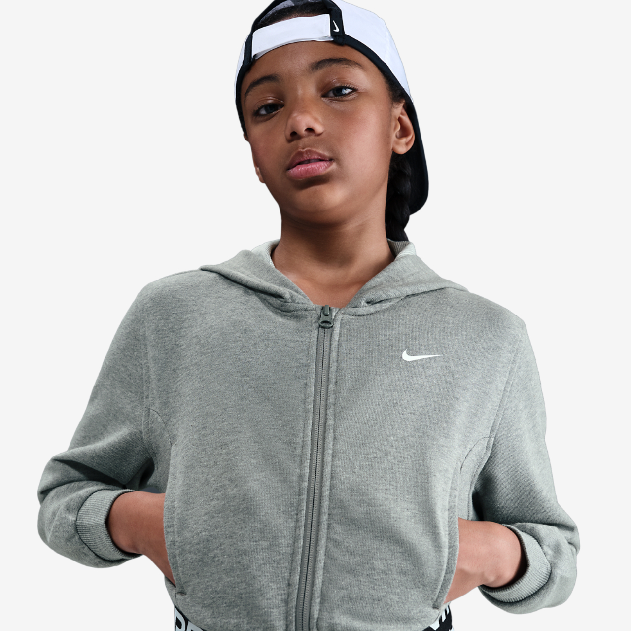 Nike NP Dri-FIT Full-Zip Fleece Hoodie Image 3 of 5. Tap to open photo gallery.