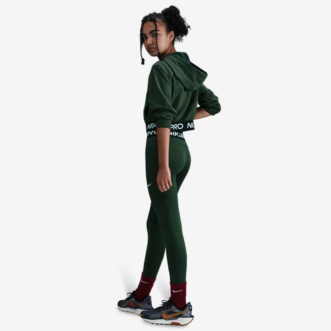 Nike NP Dri-FIT Full-Zip Fleece Hoodie Image 4 of 4. Tap to open photo gallery.