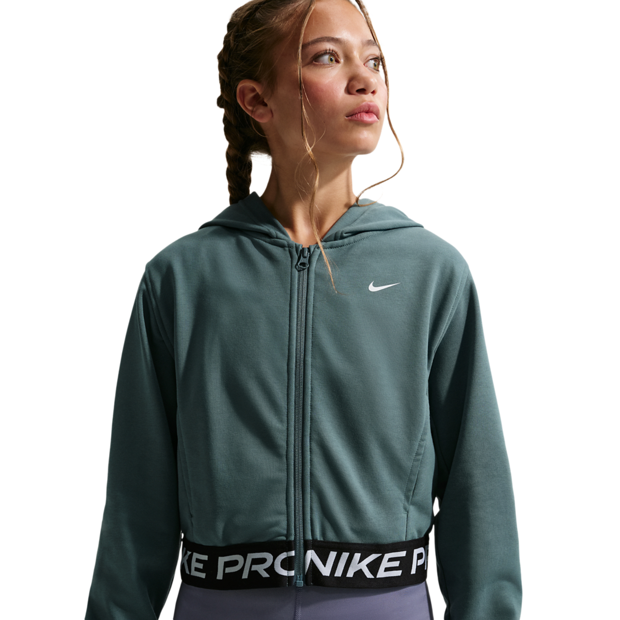 Nike Dri-FIT Full-Zip Fleece Hoodie Image 1 of 4. Tap to open photo gallery.