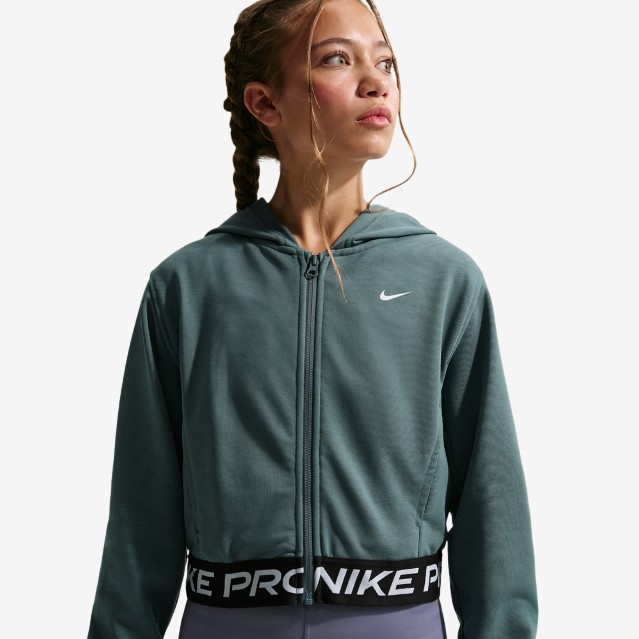 Nike Dri-FIT Full-Zip Fleece Hoodie Image 1 of 4. Tap to open photo gallery.