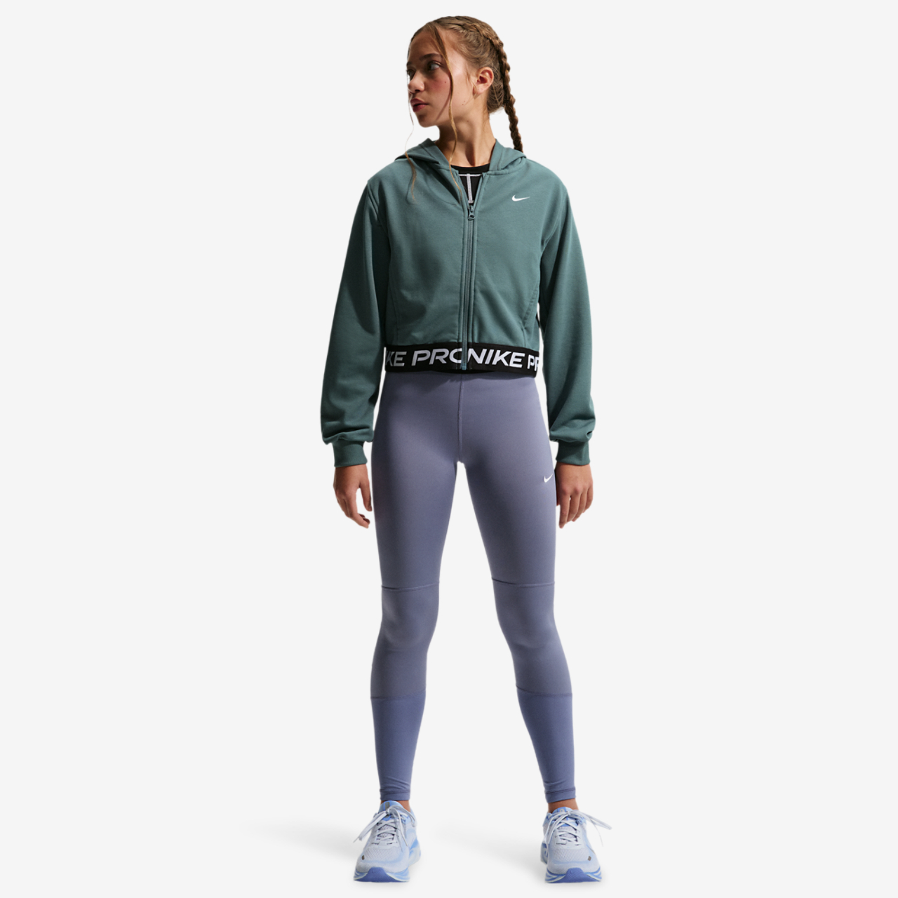 Nike Dri-FIT Full-Zip Fleece Hoodie Image 3 of 4. Tap to open photo gallery.