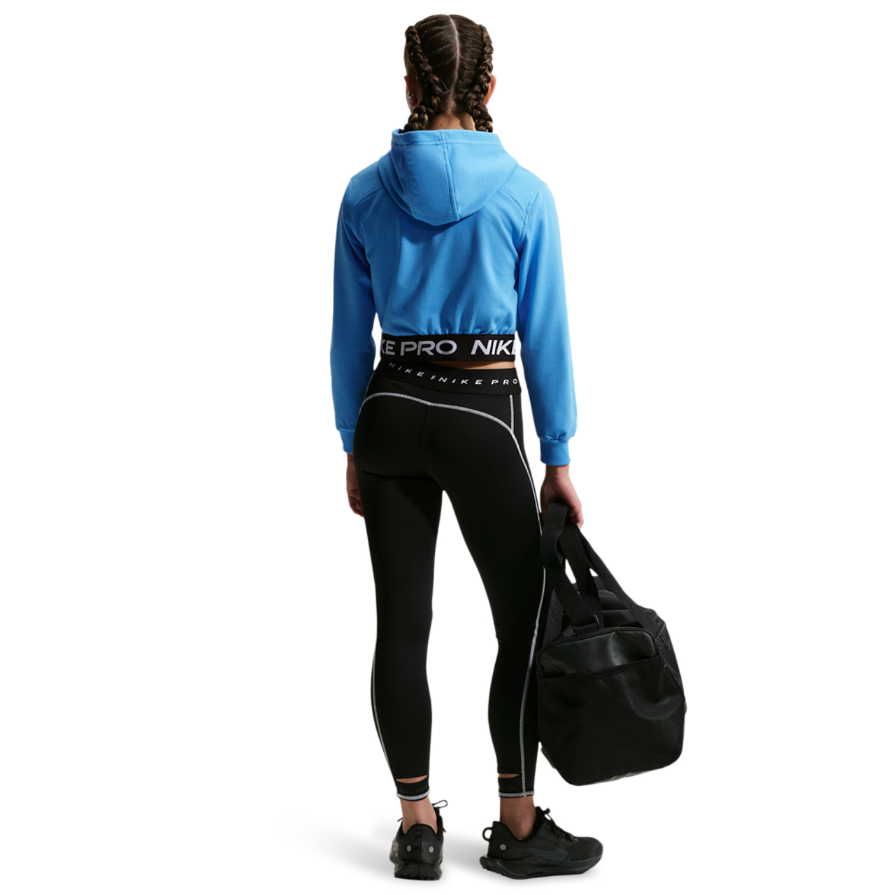 Nike Dri-FIT Full-Zip Fleece Hoodie Image 4 of 4. Tap to open photo gallery.