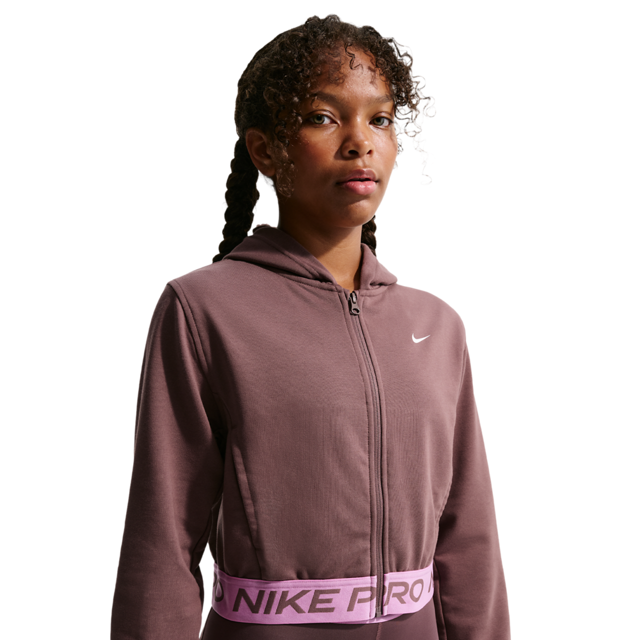 Nike Dri-FIT Full-Zip Fleece Hoodie Image 1 of 4. Tap to open photo gallery.