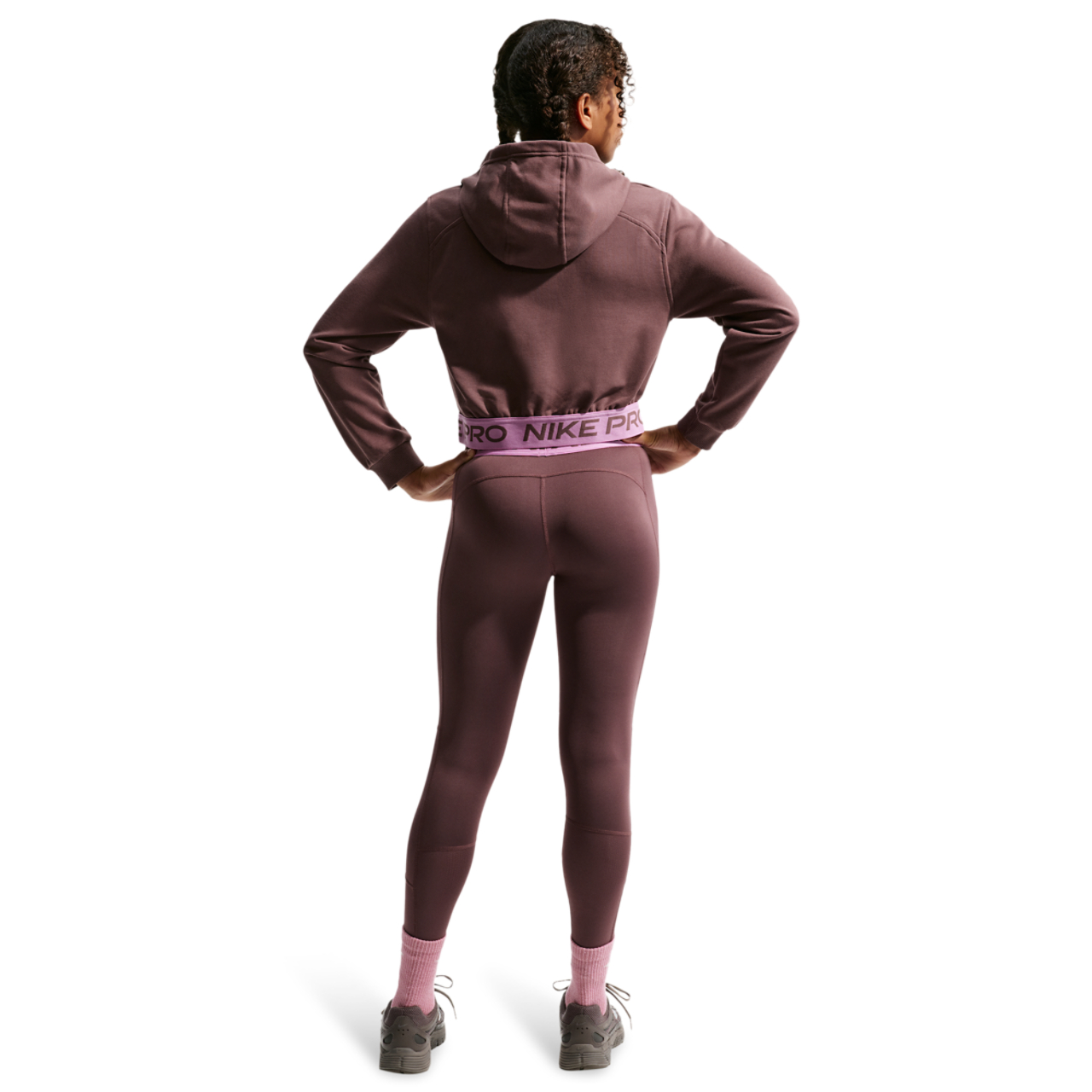 Nike Dri-FIT Full-Zip Fleece Hoodie Image 4 of 4. Tap to open photo gallery.
