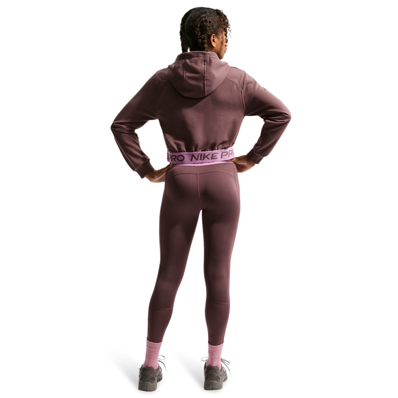 Nike Dri-FIT Full-Zip Fleece Hoodie Image 4 of 4. Tap to open photo gallery.