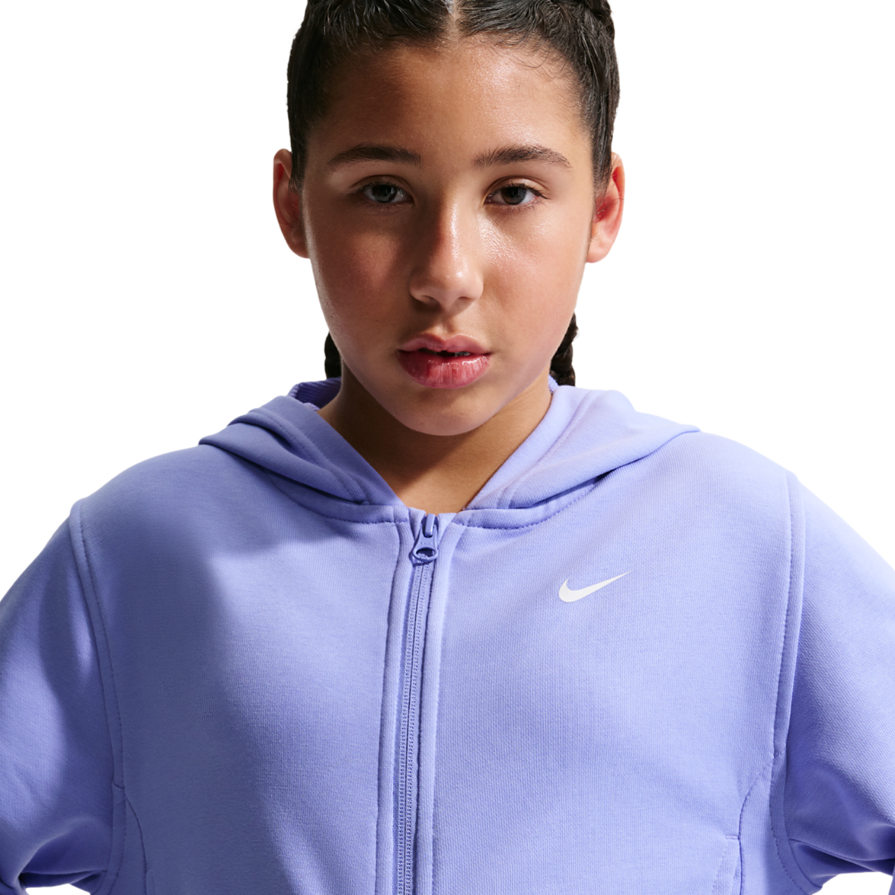 Nike Dri-FIT Full-Zip Fleece Hoodie Image 3 of 6. Tap to open photo gallery.