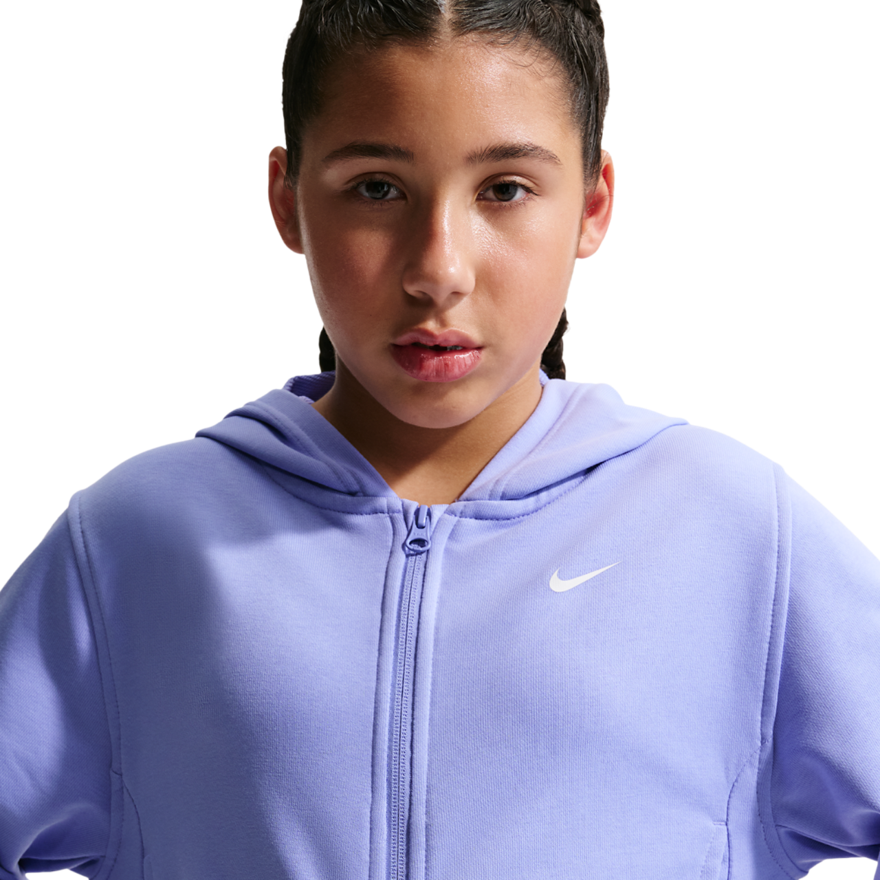 Nike Dri-FIT Full-Zip Fleece Hoodie Image 3 of 6. Tap to open photo gallery.