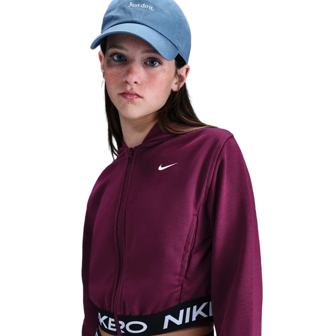 Nike NP Dri-FIT Full-Zip Fleece Hoodie Image 1 of 4. Tap to open photo gallery.