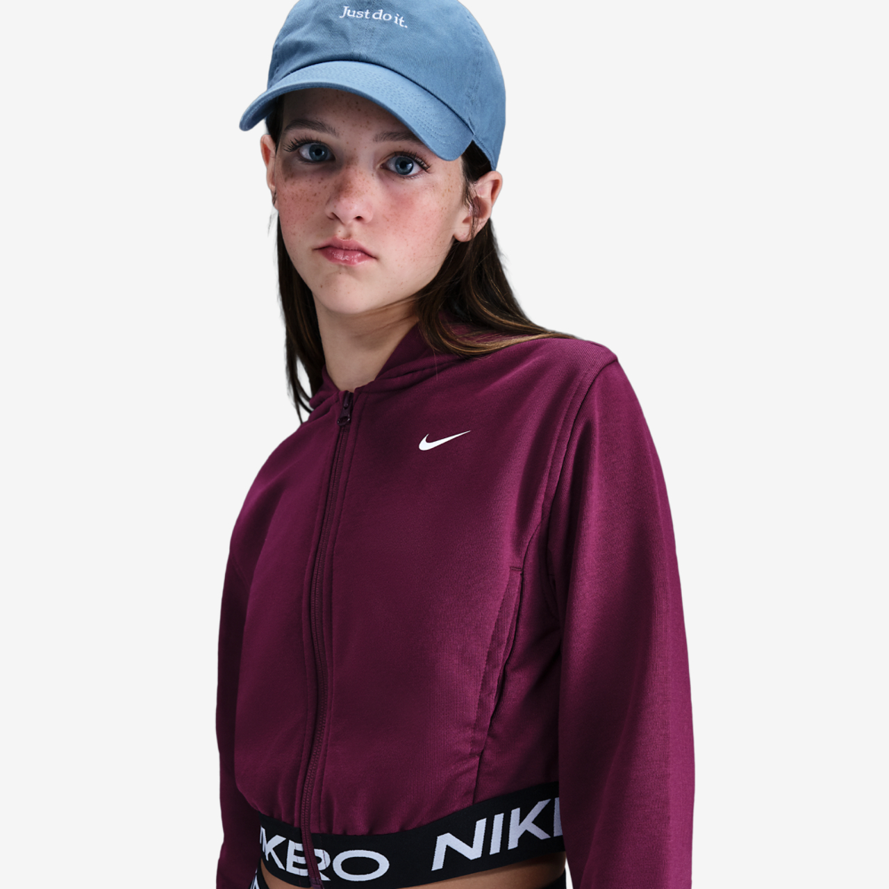 Nike NP Dri-FIT Full-Zip Fleece Hoodie Image 1 of 4. Tap to open photo gallery.