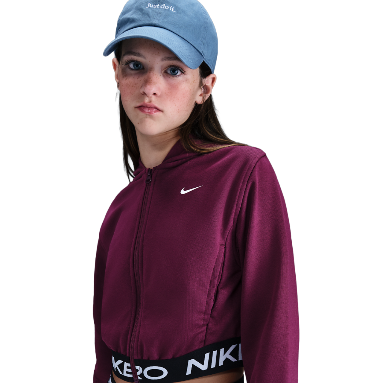 Nike NP Dri-FIT Full-Zip Fleece Hoodie Image 1 of 4. Tap to open photo gallery.