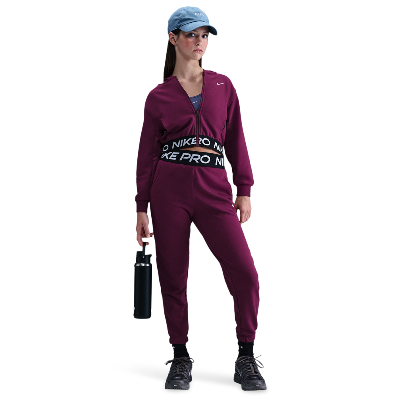 Nike NP Dri-FIT Full-Zip Fleece Hoodie Image 3 of 4. Tap to open photo gallery.