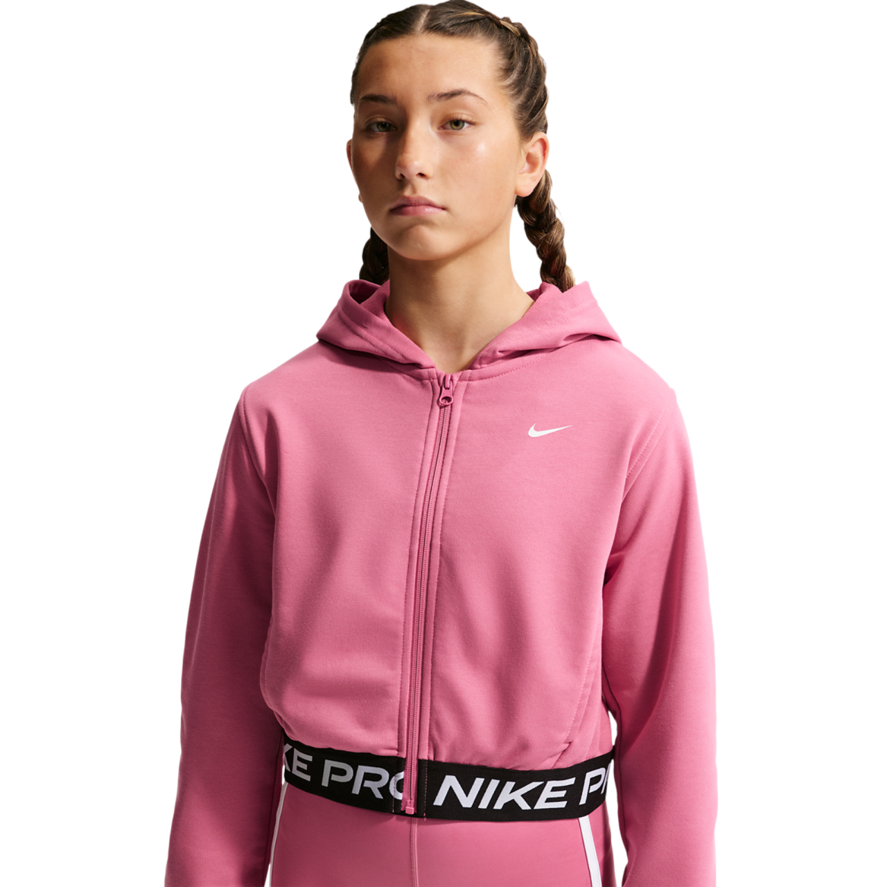 Nike Dri-FIT Full-Zip Fleece Hoodie Image 1 of 5. Tap to open photo gallery.