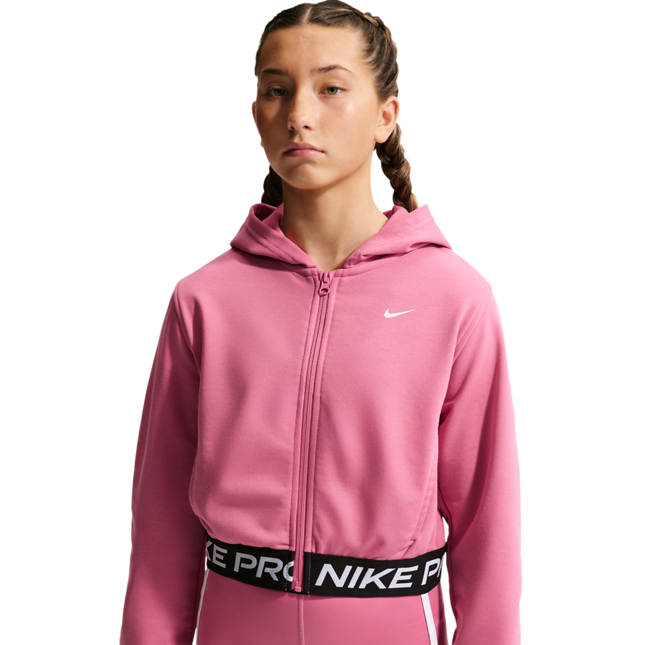 Nike Dri-FIT Full-Zip Fleece Hoodie Image 1 of 5. Tap to open photo gallery.