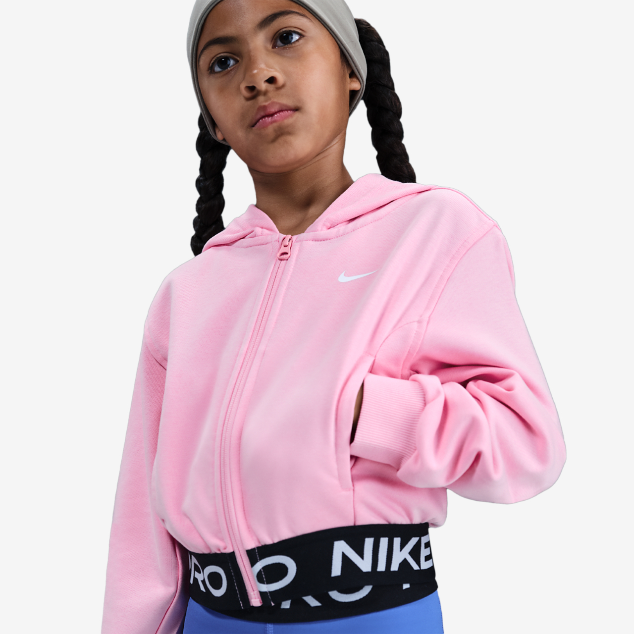 Nike NP Dri-FIT Full-Zip Fleece Hoodie Image 1 of 4. Tap to open photo gallery.