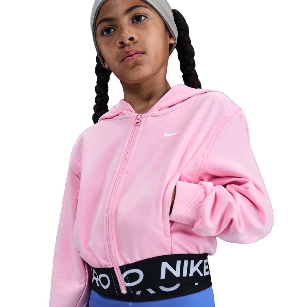 Nike NP Dri-FIT Full-Zip Fleece Hoodie Image 1 of 4. Tap to open photo gallery.