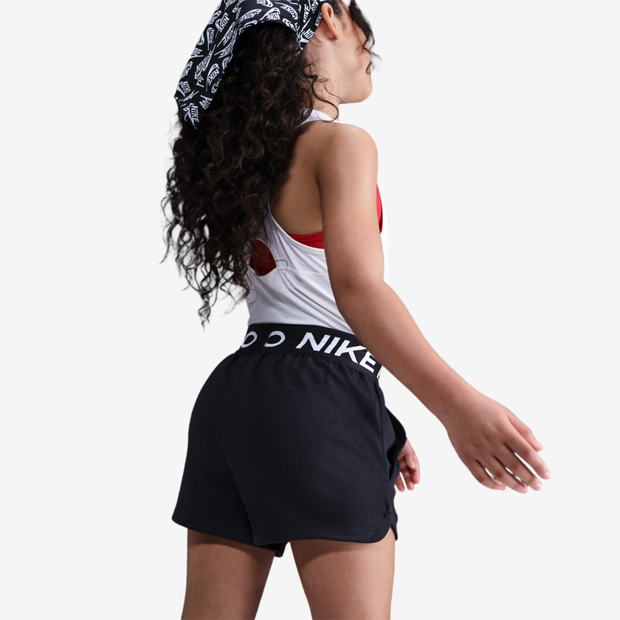 Nike Pro Dri-FIT Fleece Shorts Image 2 of 4. Tap to open photo gallery.