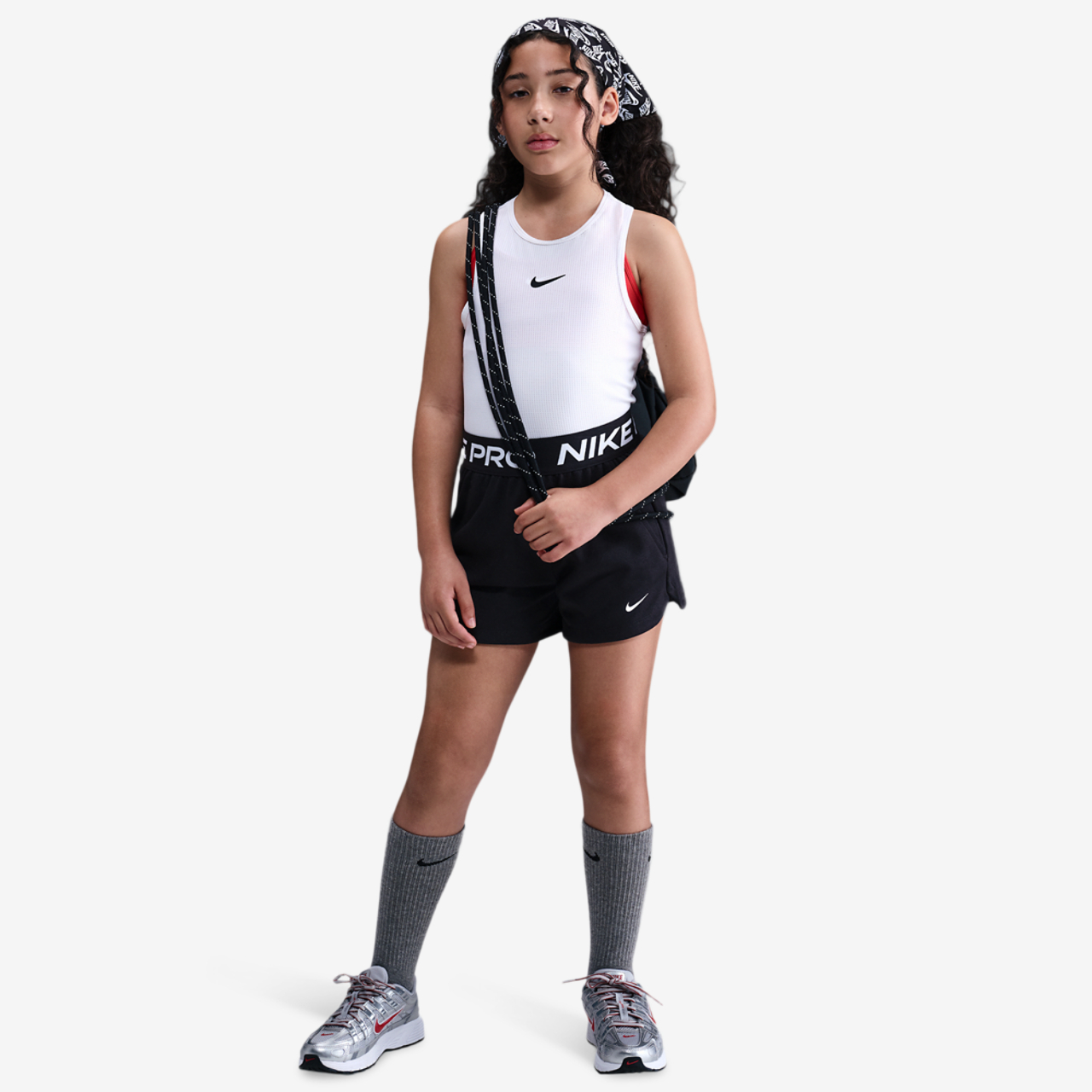 Nike Pro Dri-FIT Fleece Shorts Image 3 of 4. Tap to open photo gallery.