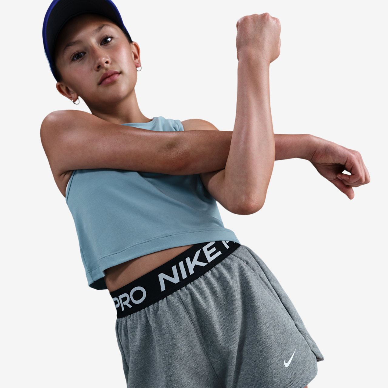 Nike Pro Dri-FIT Fleece Shorts Image 3 of 5. Tap to open photo gallery.
