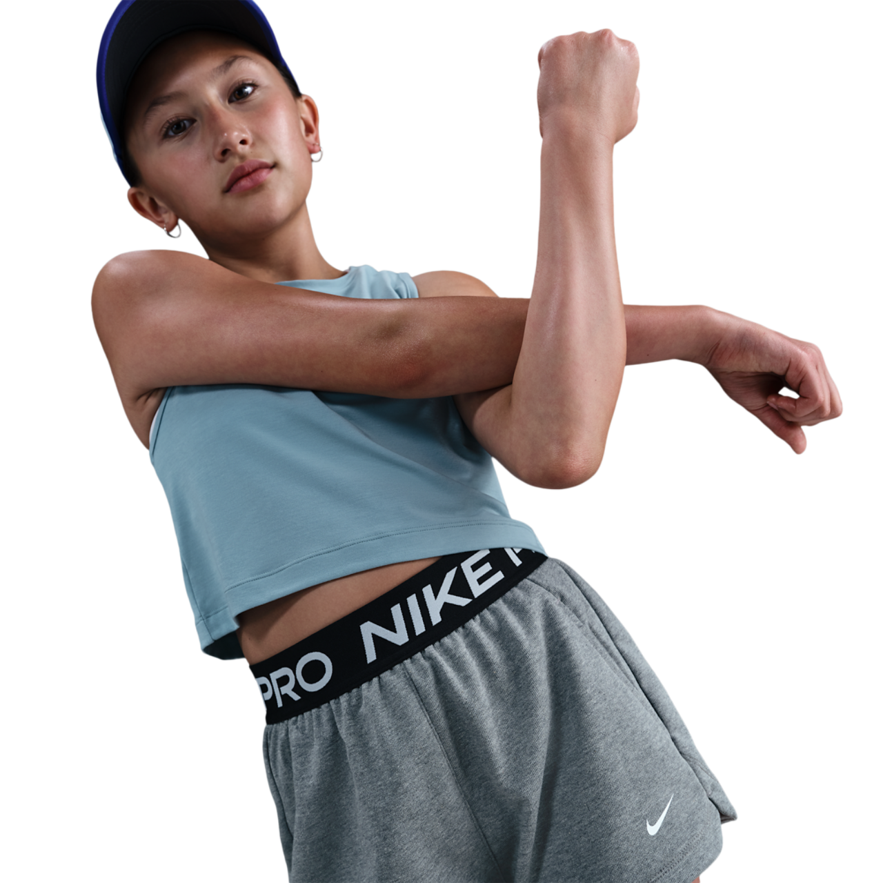 Nike Pro Dri-FIT Fleece Shorts Image 3 of 5. Tap to open photo gallery.