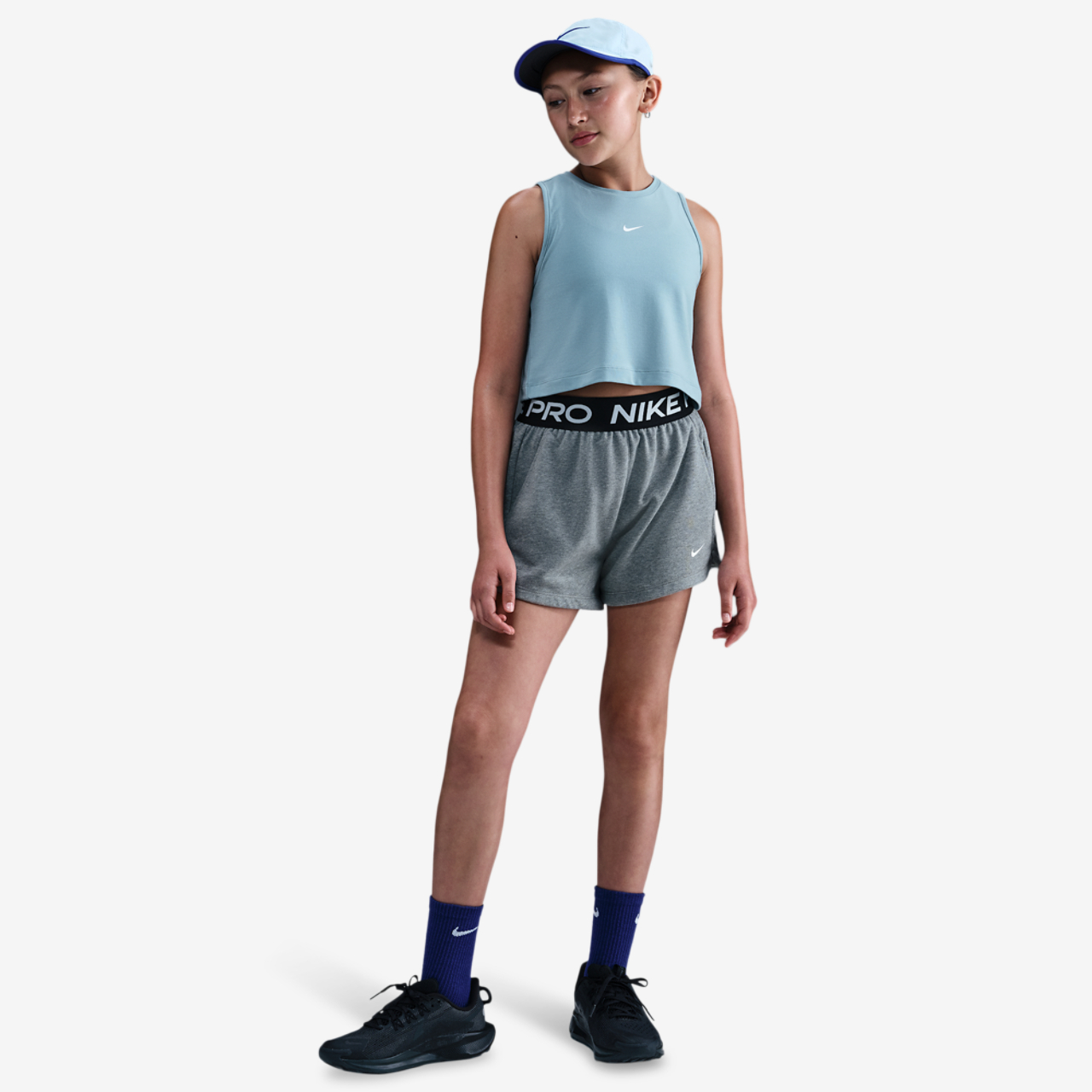 Nike Pro Dri-FIT Fleece Shorts Image 4 of 5. Tap to open photo gallery.