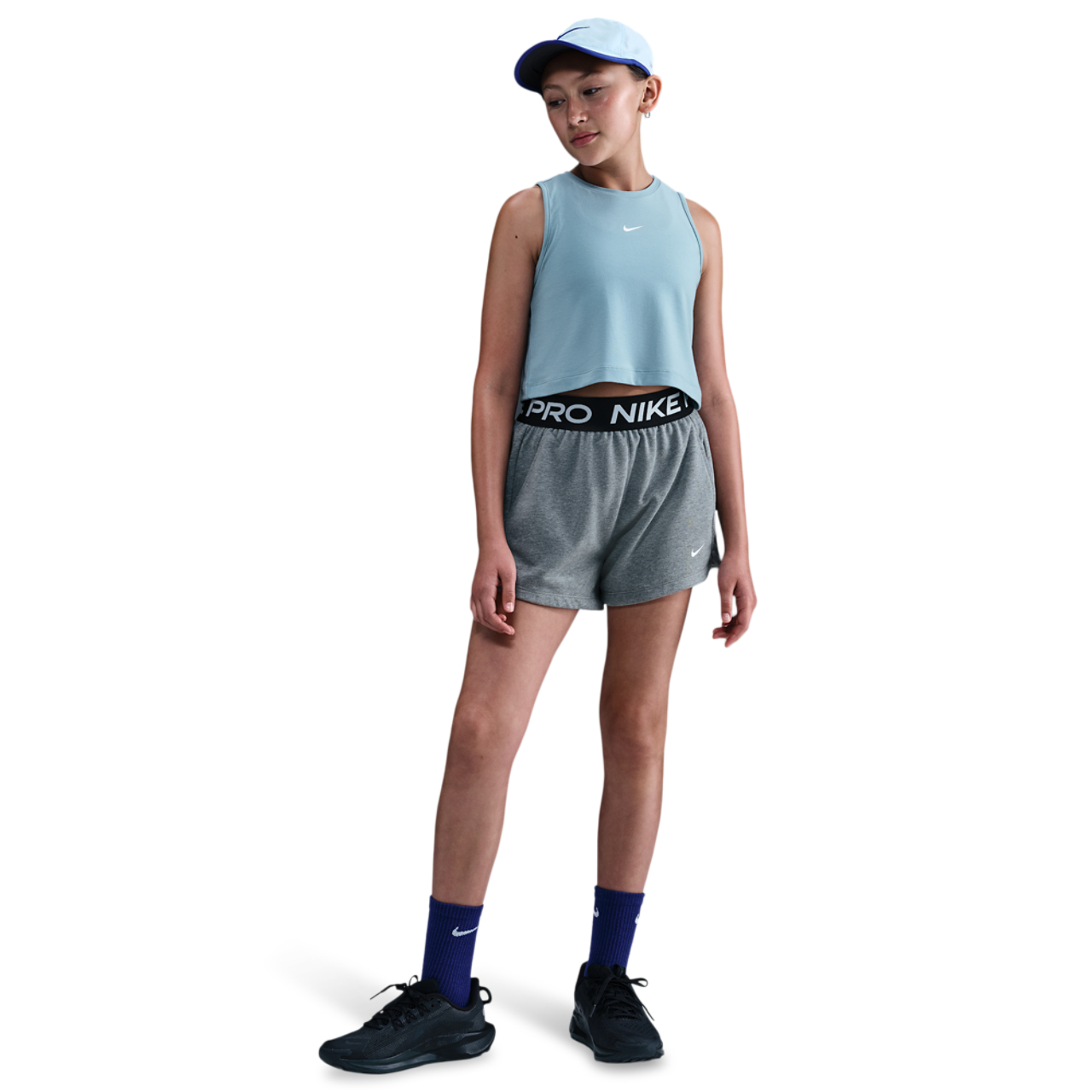 Nike Pro Dri-FIT Fleece Shorts Image 4 of 5. Tap to open photo gallery.