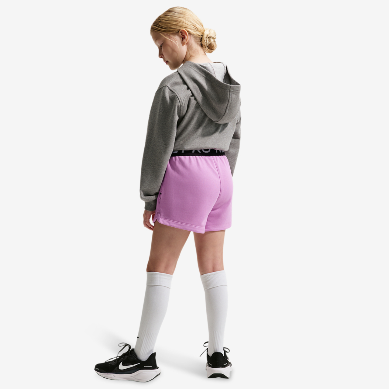 Nike Pro Dri-FIT Fleece Shorts Image 4 of 4. Tap to open photo gallery.
