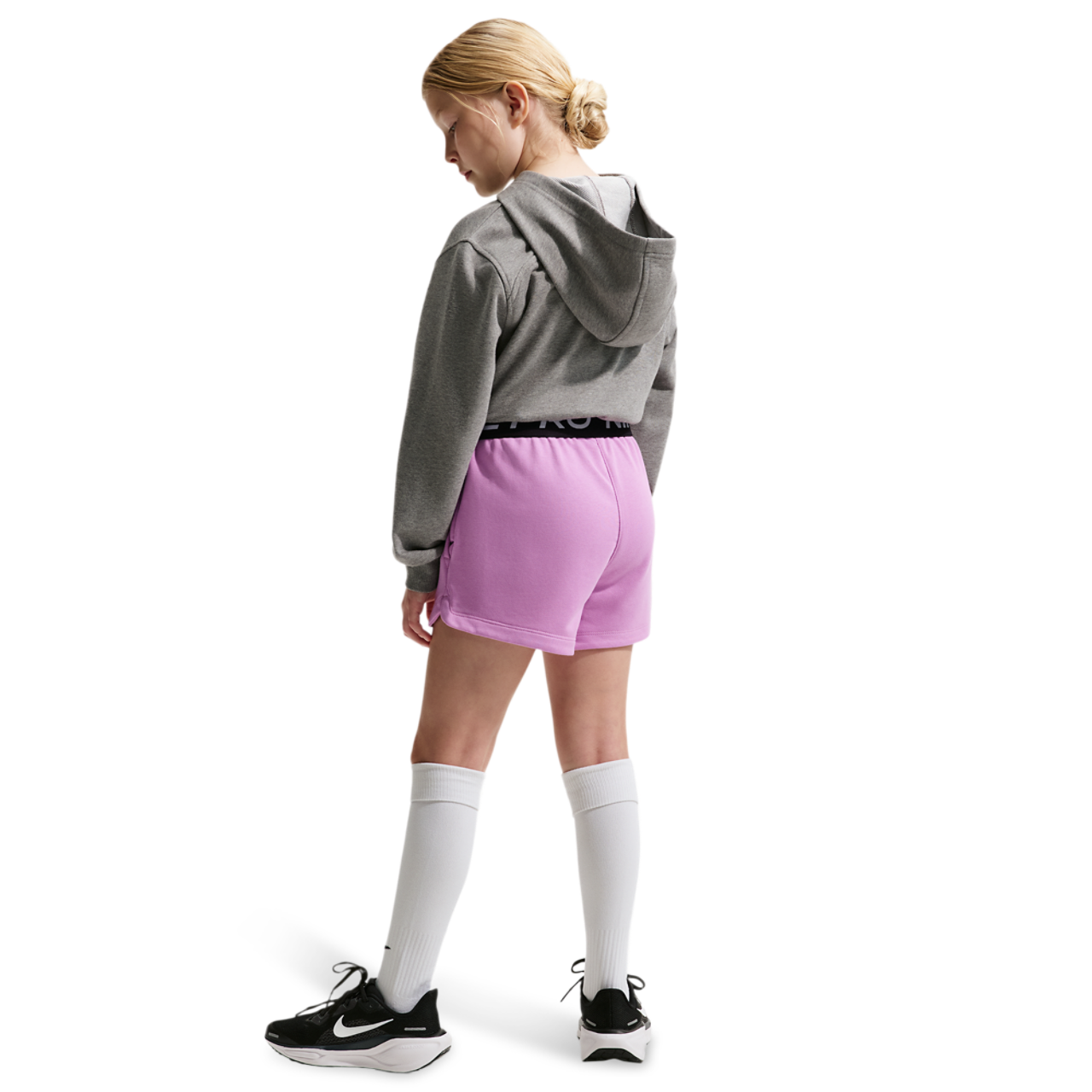 Nike Pro Dri-FIT Fleece Shorts Image 4 of 4. Tap to open photo gallery.