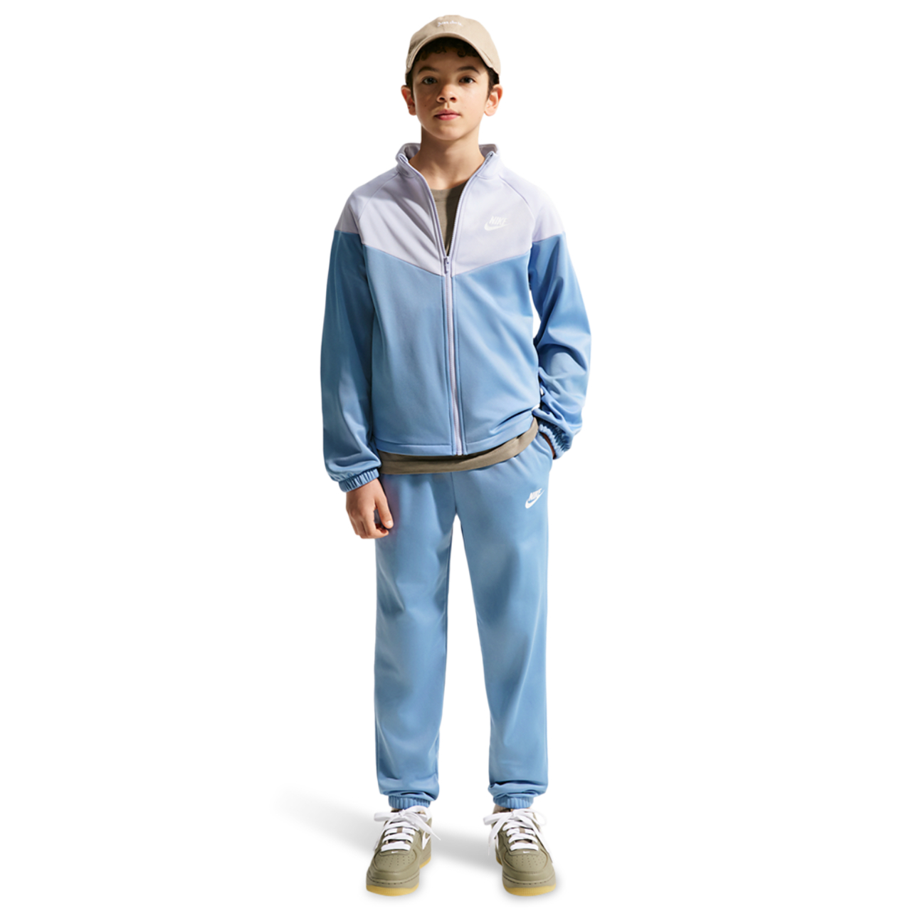 Nike Dri-FIT Full-Zip Tracksuit Image 1 of 7. Tap to open photo gallery.