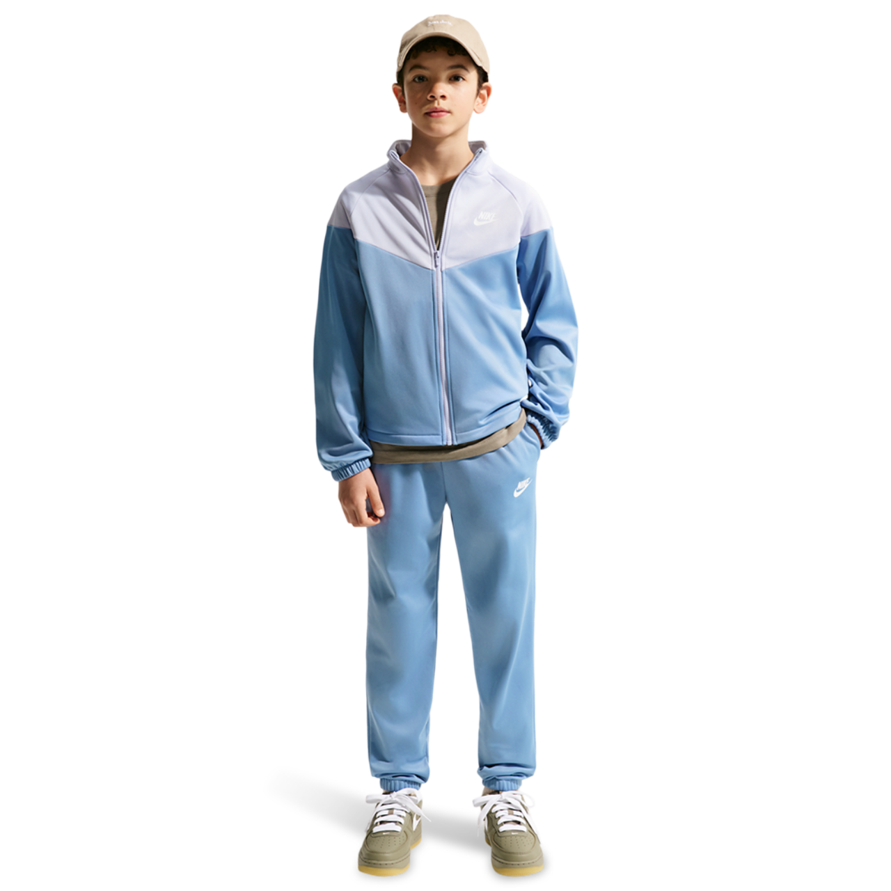Nike Dri-FIT Full-Zip Tracksuit Image 1 of 7. Tap to open photo gallery.
