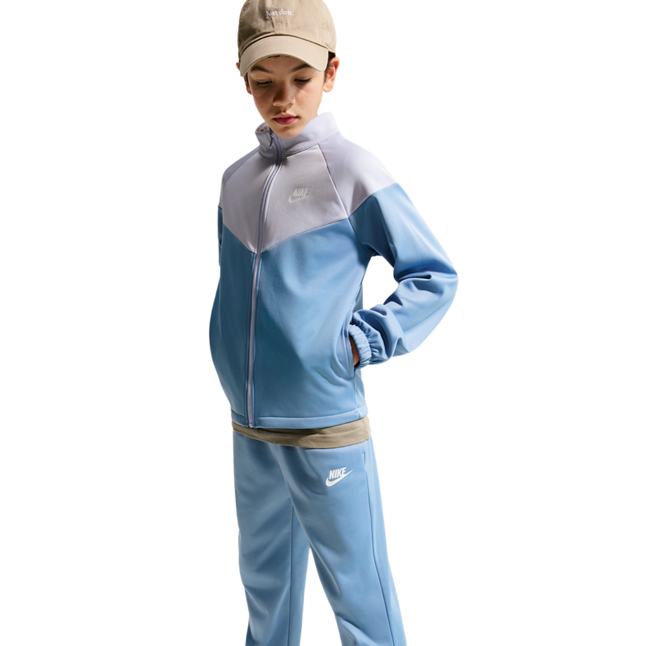 Nike Dri-FIT Full-Zip Tracksuit Image 3 of 7. Tap to open photo gallery.