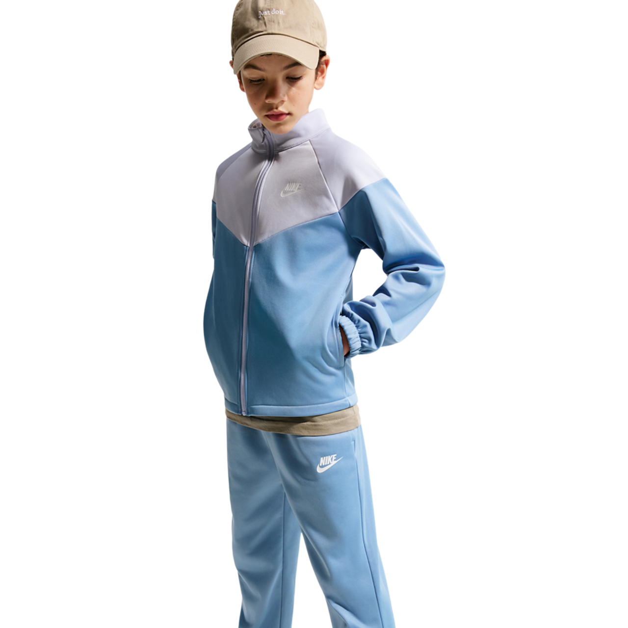 Nike Dri-FIT Full-Zip Tracksuit Image 3 of 7. Tap to open photo gallery.