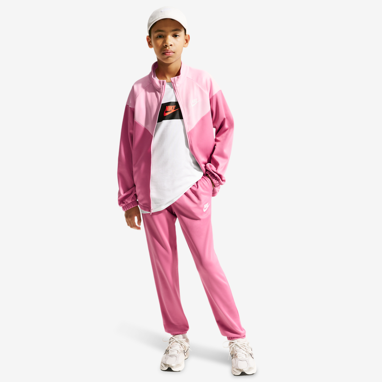 Nike Dri-FIT Full-Zip Tracksuit Image 1 of 7. Tap to open photo gallery.
