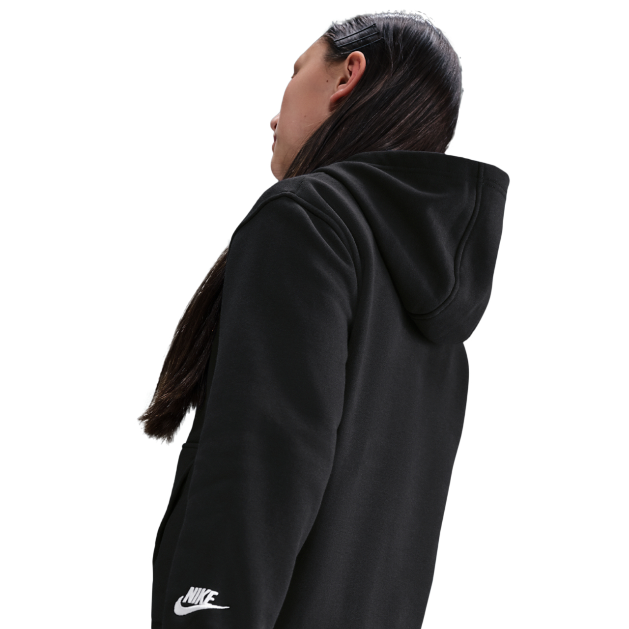 Nike NSW Club Fleece Hoodie Image 2 of 3. Tap to open photo gallery.