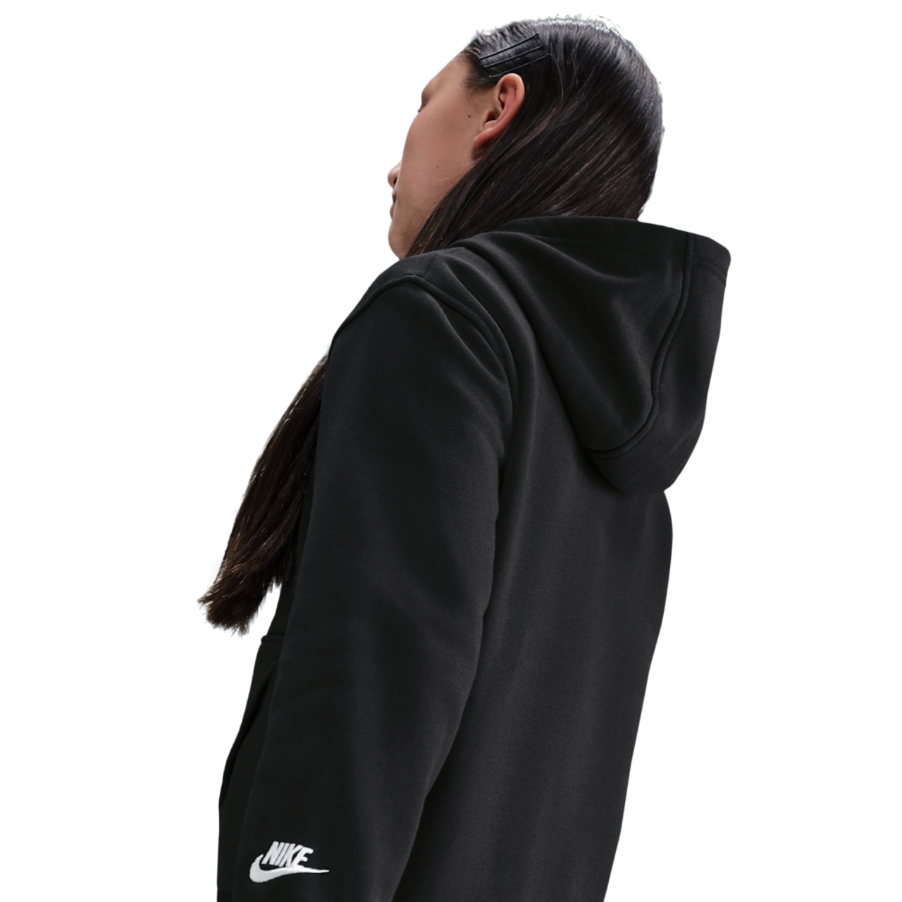 Nike NSW Club Fleece Hoodie Image 2 of 3. Tap to open photo gallery.