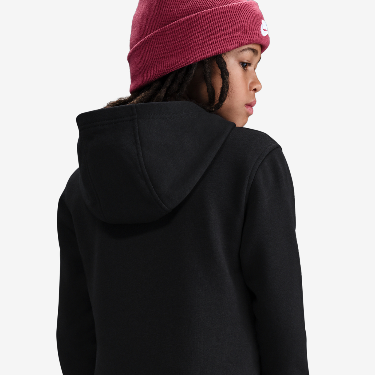 Nike NSW Club Fleece Hoodie Image 3 of 3. Tap to open photo gallery.