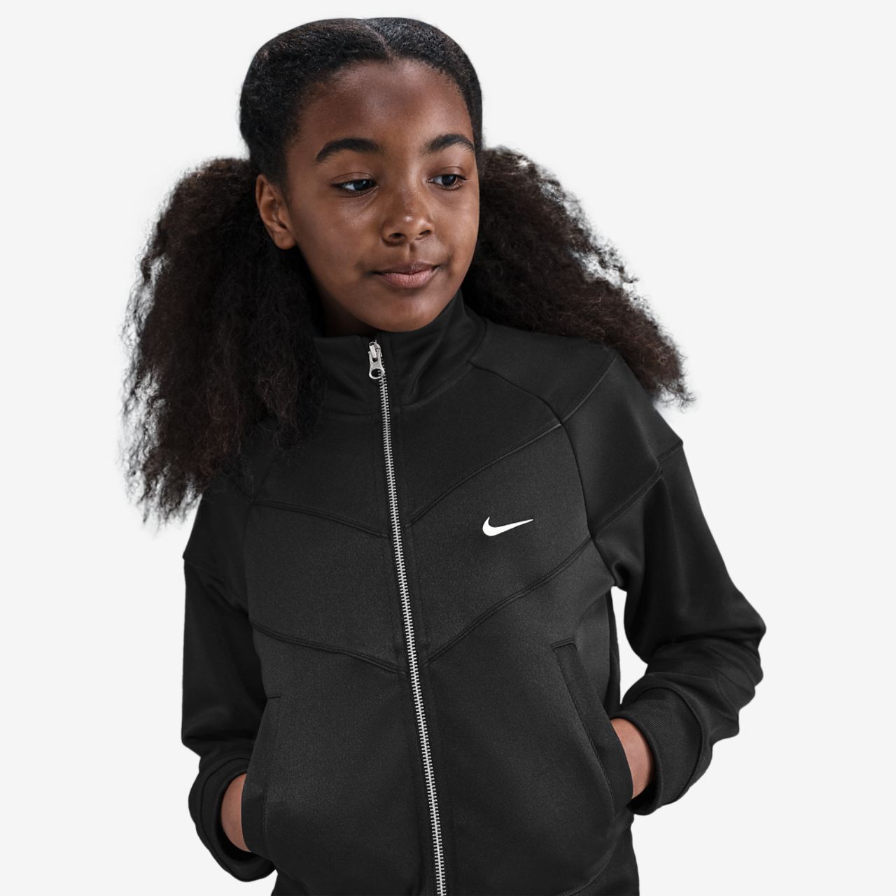 Nike NSW Poly Knit Track Jacket Image 1 of 4. Tap to open photo gallery.