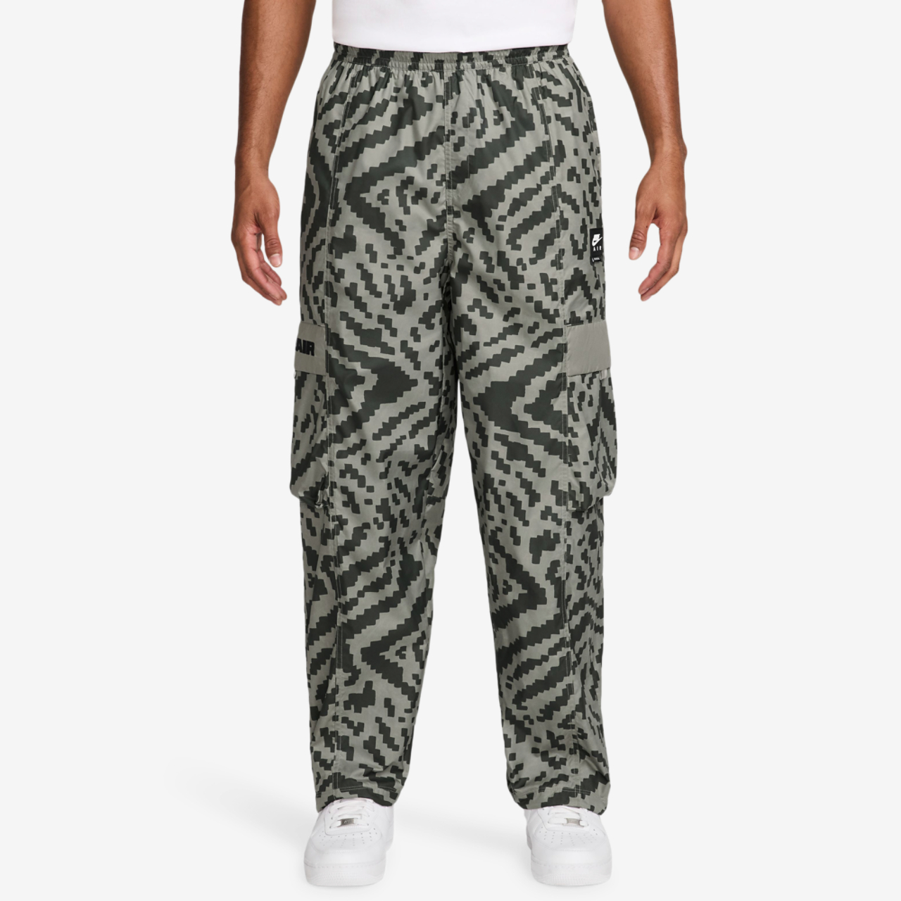 Nike Air All Over Print Woven Cargo Pants Image 1 of 3. Tap to open photo gallery.