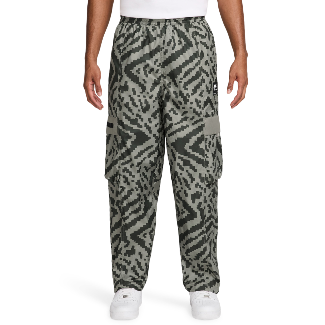 Nike Air All Over Print Woven Cargo Pants Image 1 of 3. Tap to open photo gallery.