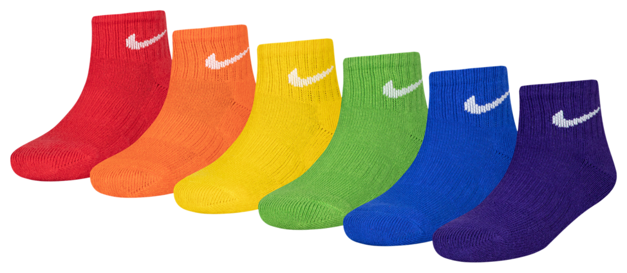 Nike Dri-FIT Performance Basic Quarter Sock 6 Pack Image 1 of 3. Tap to open photo gallery.