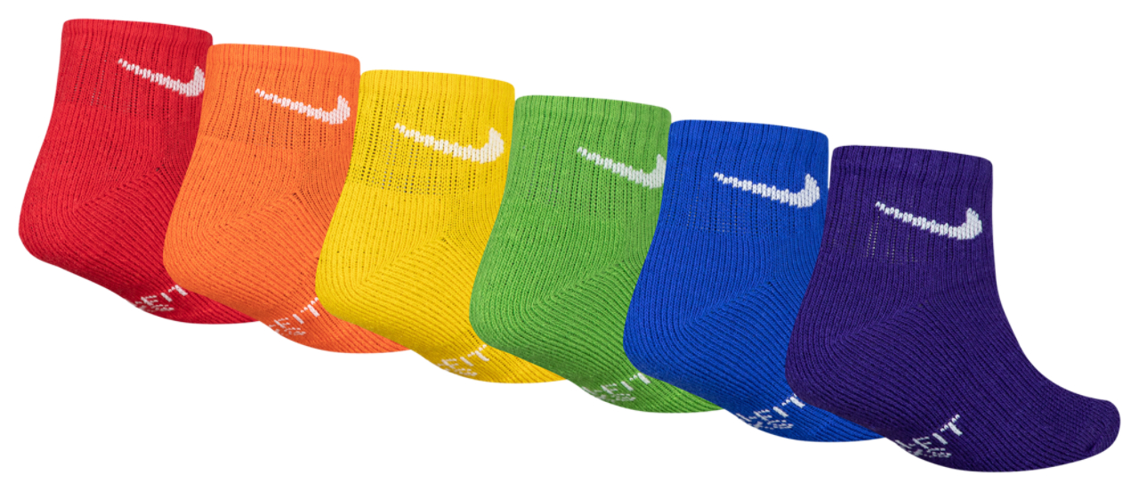 Nike Dri-FIT Performance Basic Quarter Sock 6 Pack Image 2 of 3. Tap to open photo gallery.