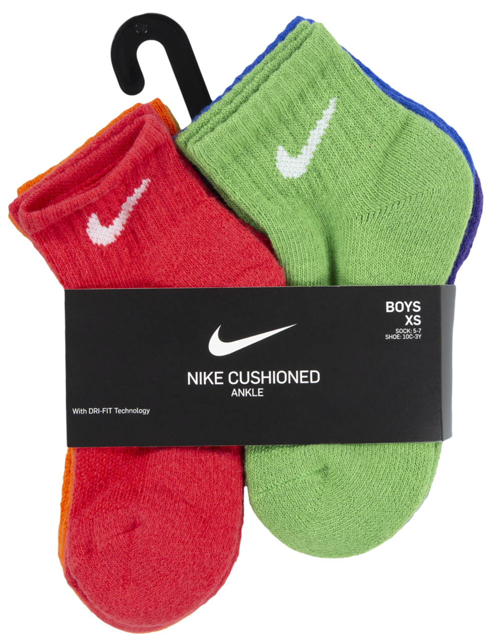 Nike Dri-FIT Performance Basic Quarter Sock 6 Pack Image 3 of 3. Tap to open photo gallery.