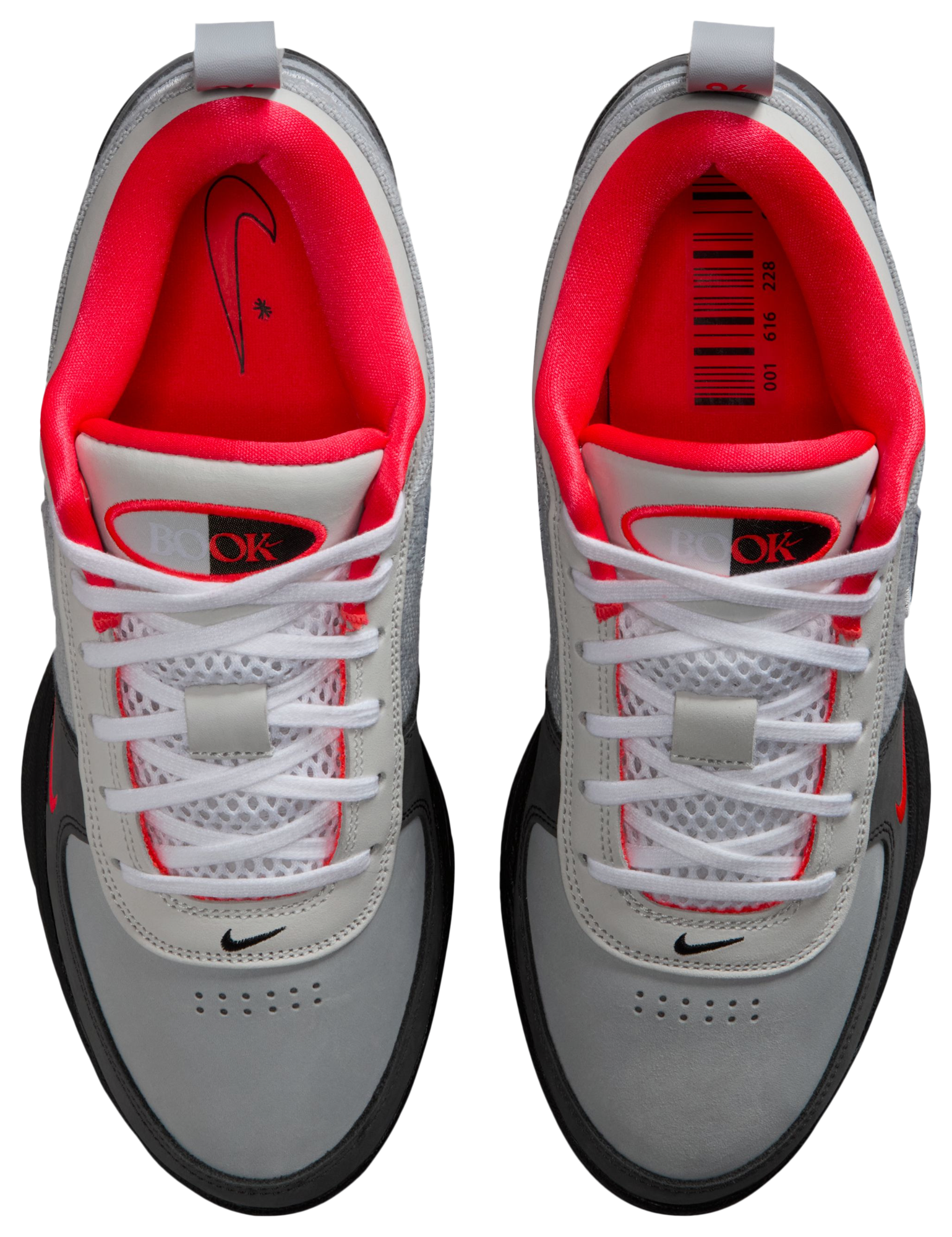 Nike Book 1 AM 95 PE - Wolf Grey/Cool Grey/Orange - Image 4
