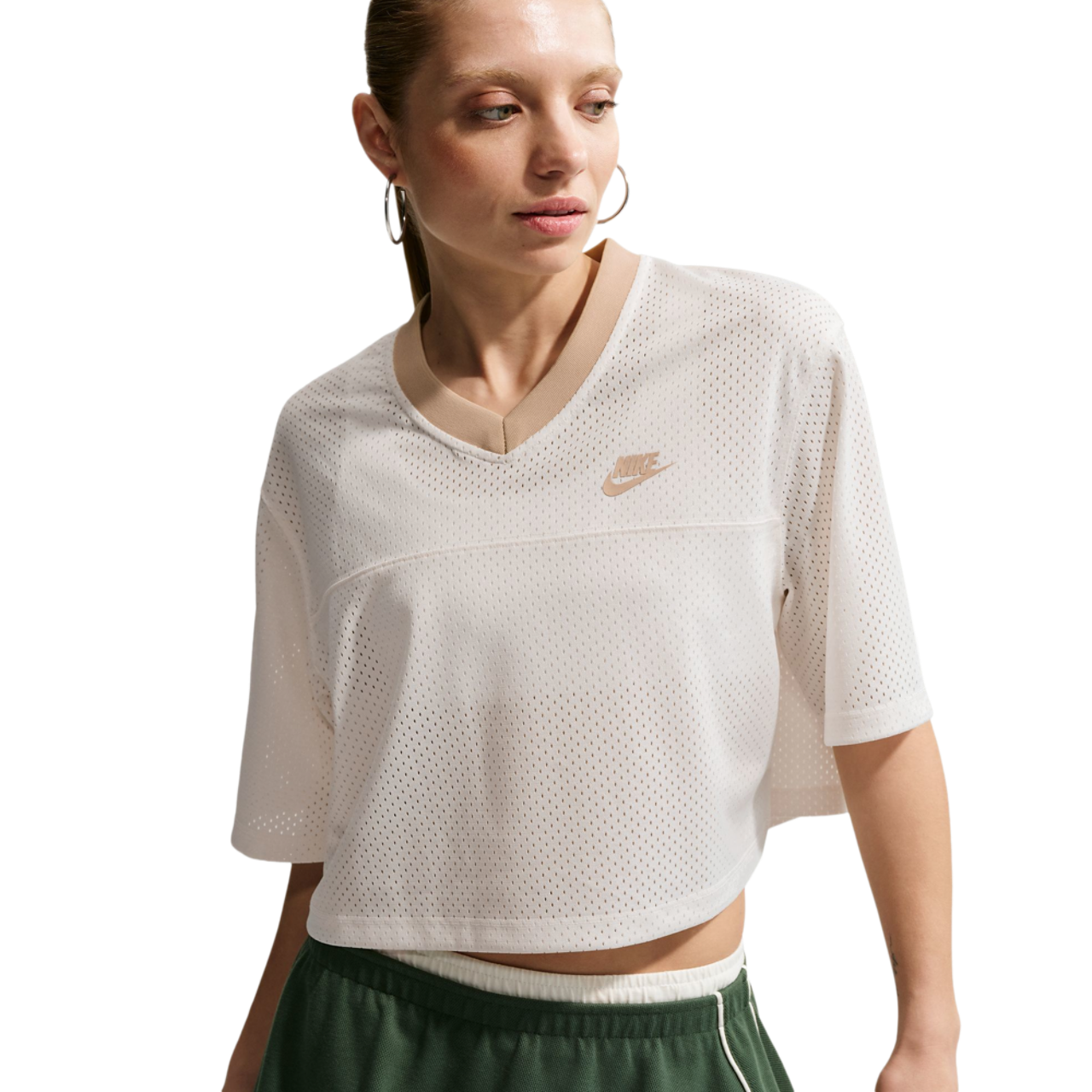 Nike NSW Heritage Festival Crop Mesh Jersey - Women's | Foot Locker