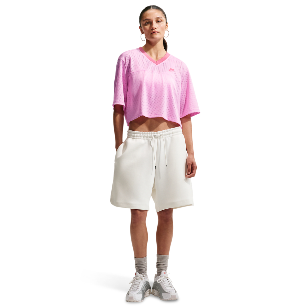 Nike NSW Heritage Festival Crop Mesh Jersey - Women's | Foot Locker