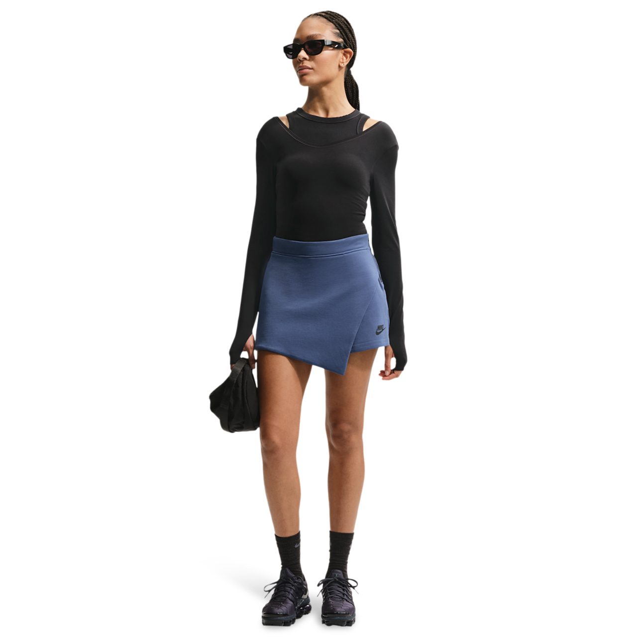 Nike NSW Tech Fleece Skort Image 3 of 4. Tap to open photo gallery.