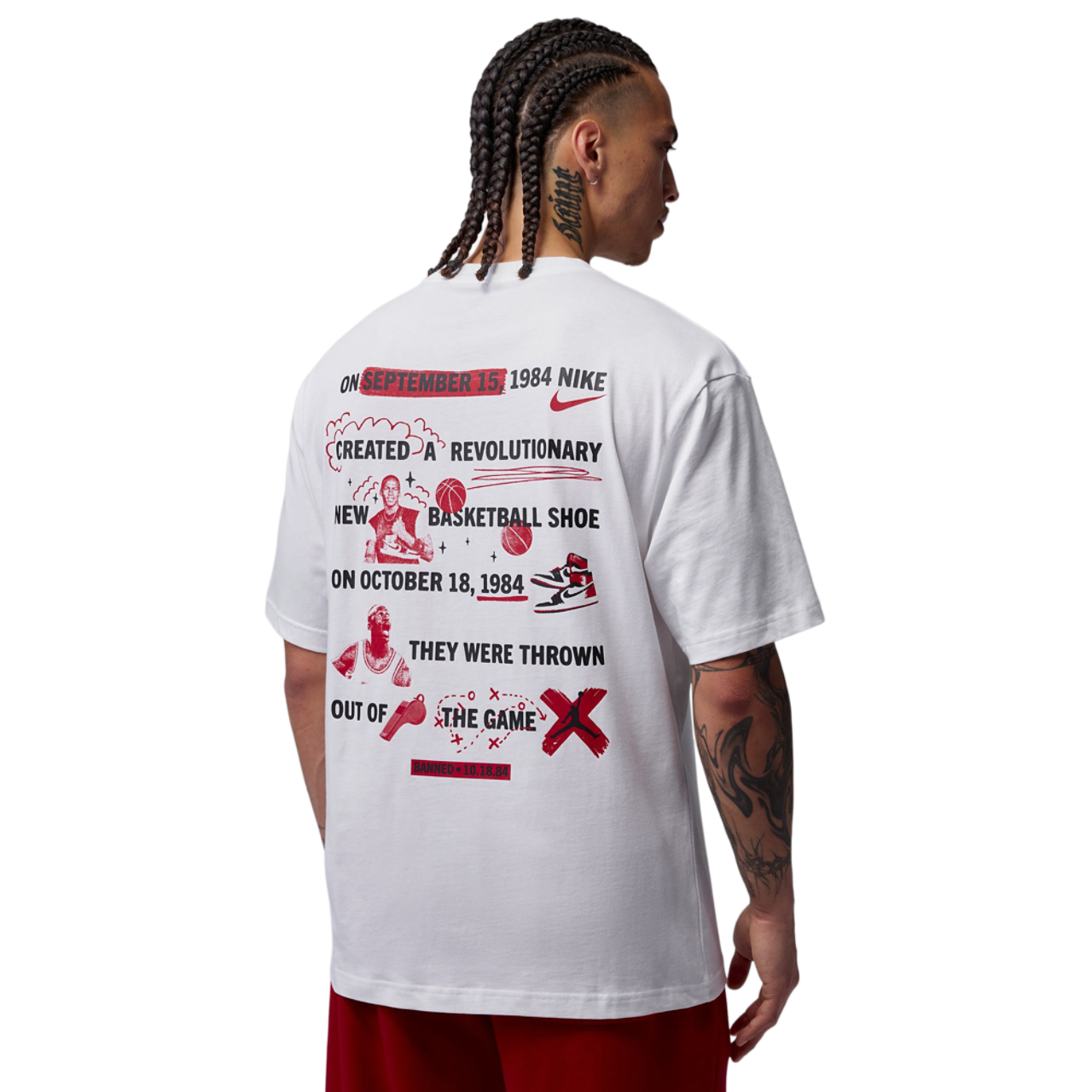 Jordan Brooklyn Banned Graphic Short Sleeve Crew - Men's | Foot Locker