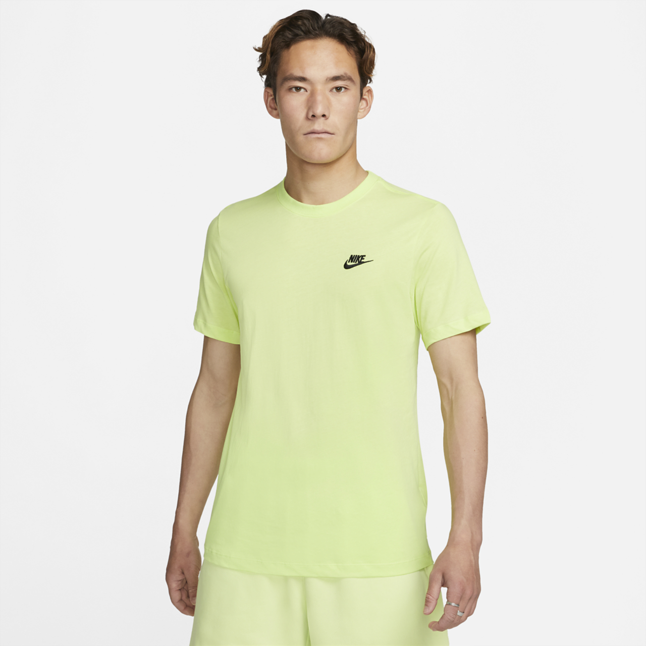 Nike NSW Club Short Sleeve T-Shirt Image 2 of 3. Tap to open photo gallery.